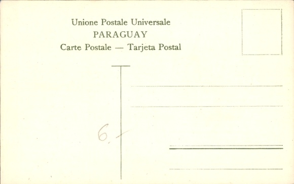 Briefmarken Ak Paraguay, 10 Centavos, Wappen, Flaggen