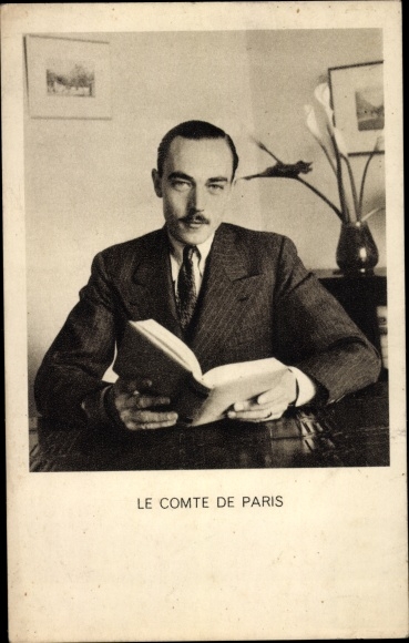 Henri, Graf von Paris, Portrait mit Buch