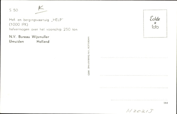 Schiff Help, N.V. Bureau Wijsmuller