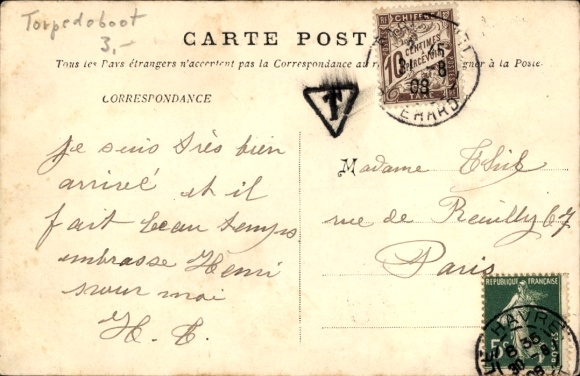 Le Havre, Franz&ouml;sisches Kriegsschiff