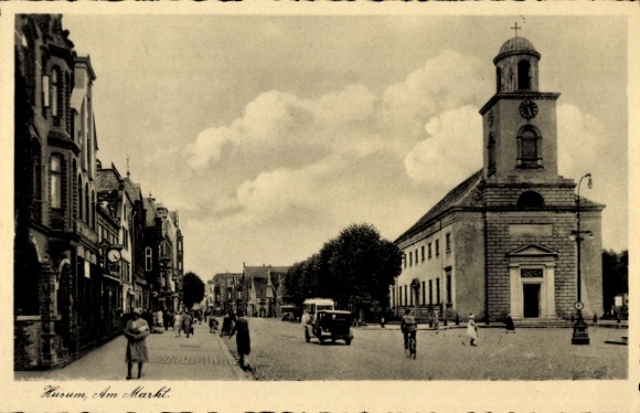Husum in Nordfriesland, Markt, Kirche