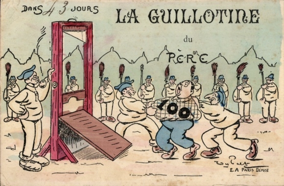La Guillotine du Pere, franz&ouml;sische Soldaten