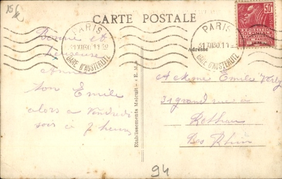 Villeneuve le Roi Val de Marne, Place le Blanc Barbedienne