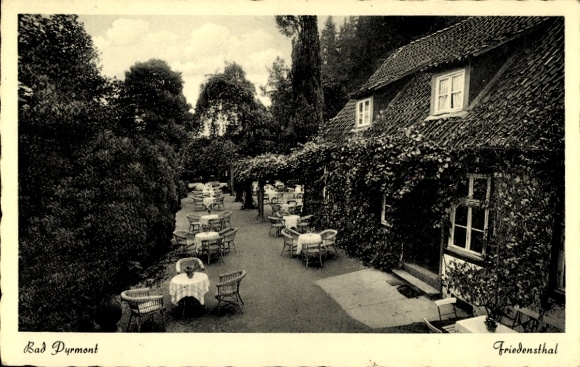 Friedensthal L&ouml;wensen Bad Pyrmont in Niedersachsen, Caf&eacute;-Restaurant Konditorei Friedensthal, B