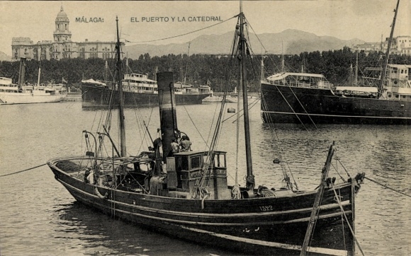 M&aacute;laga Andalusien Spanien,  Hafen, Kathedrale, 1322