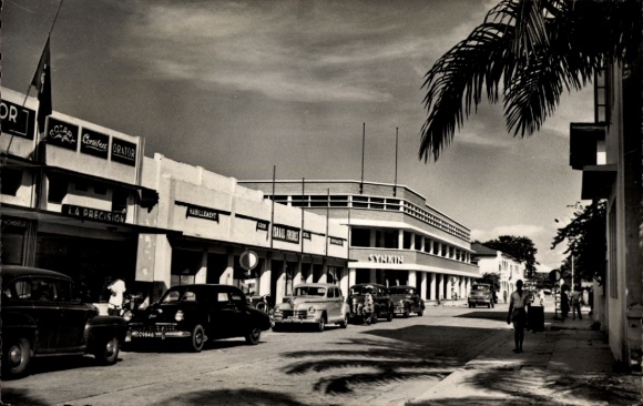 Kinshasa L&eacute;opoldville DR Kongo Zaire,  Avenue Paul Cerckel, Stra&szlig;enansicht