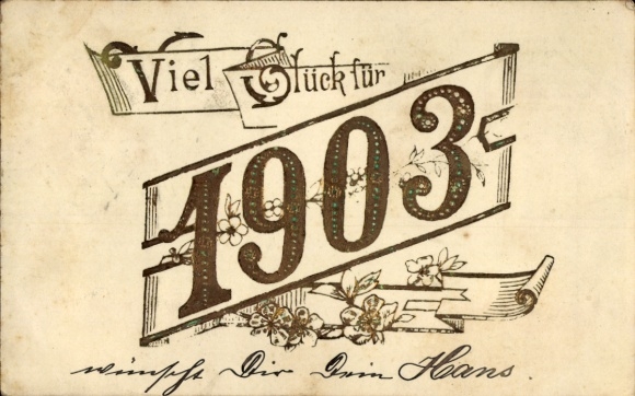 Viel Gl&uuml;ck f&uuml;r 1903