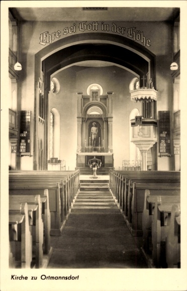 Ortmannsdorf M&uuml;lsen in Sachsen, Kirche