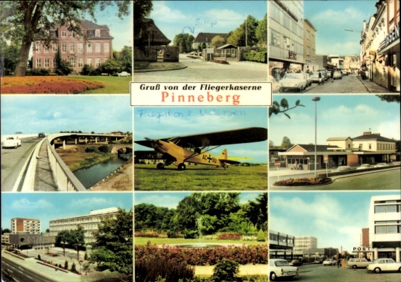 Pinneberg in Holstein, Fliegerkaserne, Flugzeuge und Kasernenanlagen