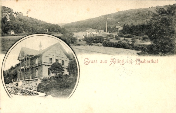 Alling im Laabertal Sinzing an der Donau Oberpfalz, Gesamtansicht, Wohnhaus